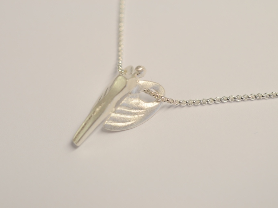 Schutzengel Anhänger - 999 fair trade Silber