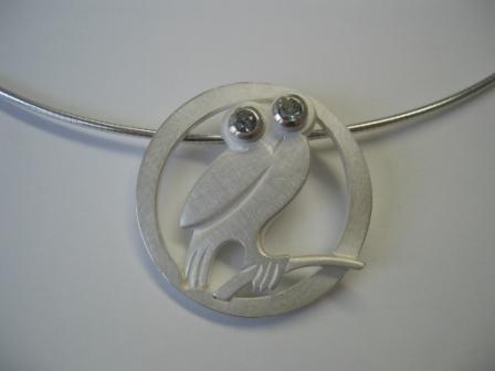 Anhänger Eule | 925 Silber