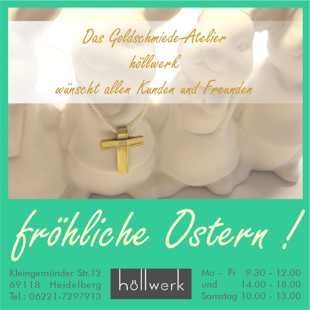höllwerk - Schmuck & Design wünscht Frohe Ostern