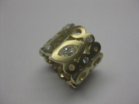 Ring Gelbgold mit Brillanten