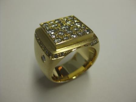 Ring Gelbgold mit Brillanten