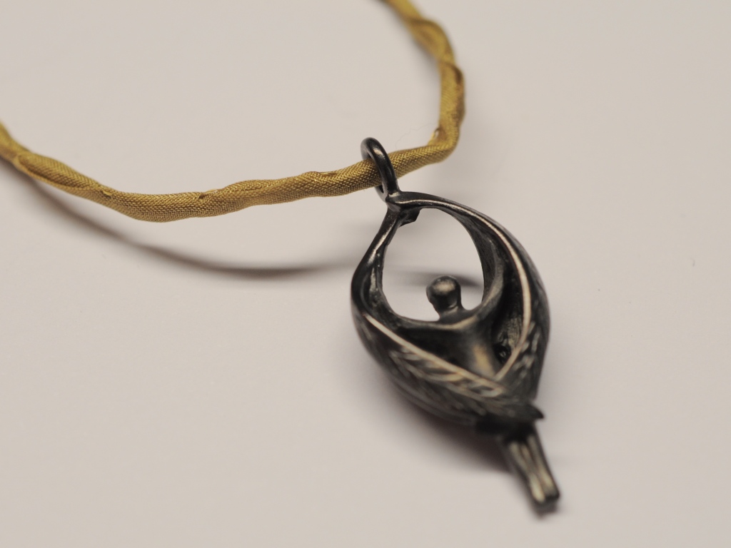 Schutzengel Anhänger Ed.2015 | 925 Silber geschwärzt