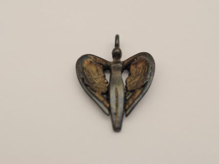 Schutzengel Anhänger - Bronze geschwärzt