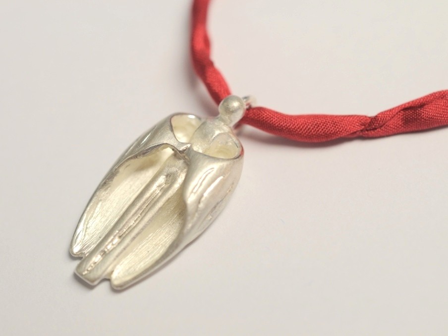Schutzengel Anhänger Ed.2016 | 925 Silber am Seidenband