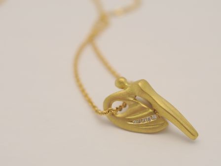 Schutzengel Anhänger Ed.2009 | 750 Gelbgold mit Brillanten
