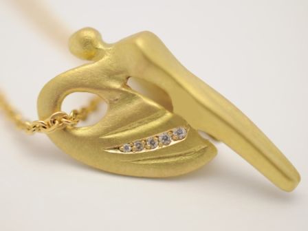 Schutzengel Anhänger Ed.2009 | 750 Gelbgold mit Brillanten