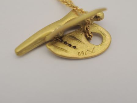 Schutzengel Anhänger Ed.2009 | 750 Gelbgold mit Brillanten