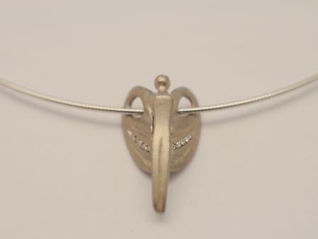 Schutzengel Anhänger Ed.2009 | 750 Weißgold mit Brillanten