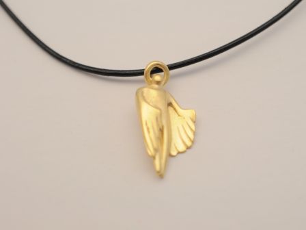 Schutzengel Anhänger - 925 Sterling Silber vergoldet