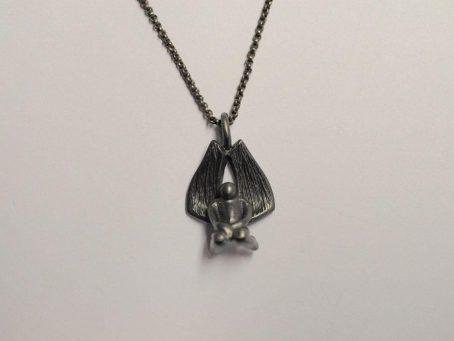 Schutzengel Anhänger Edition 2021 | 925 Sterling Silber geschwärzt