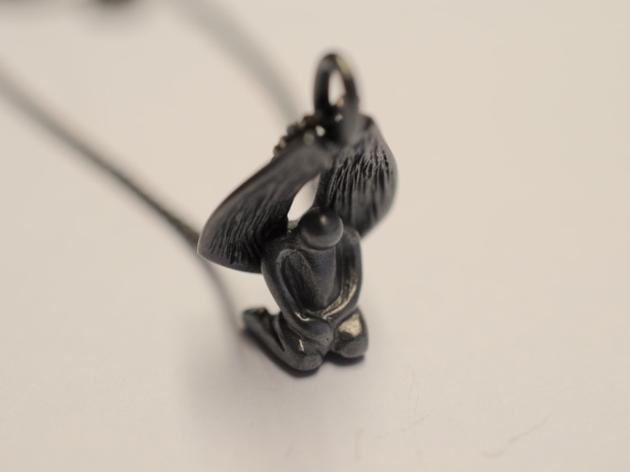 Schutzengel Anhänger Edition 2021 | 925 Sterling Silber geschwärzt