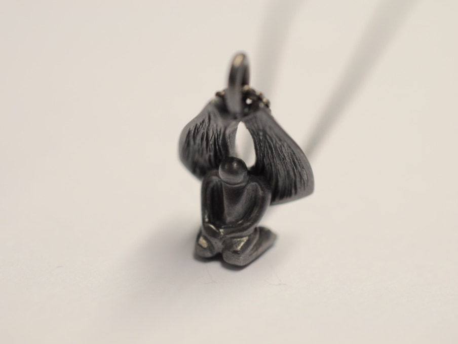 Schutzengel Anhänger Edition 2021 | 925 Sterling Silber geschwärzt