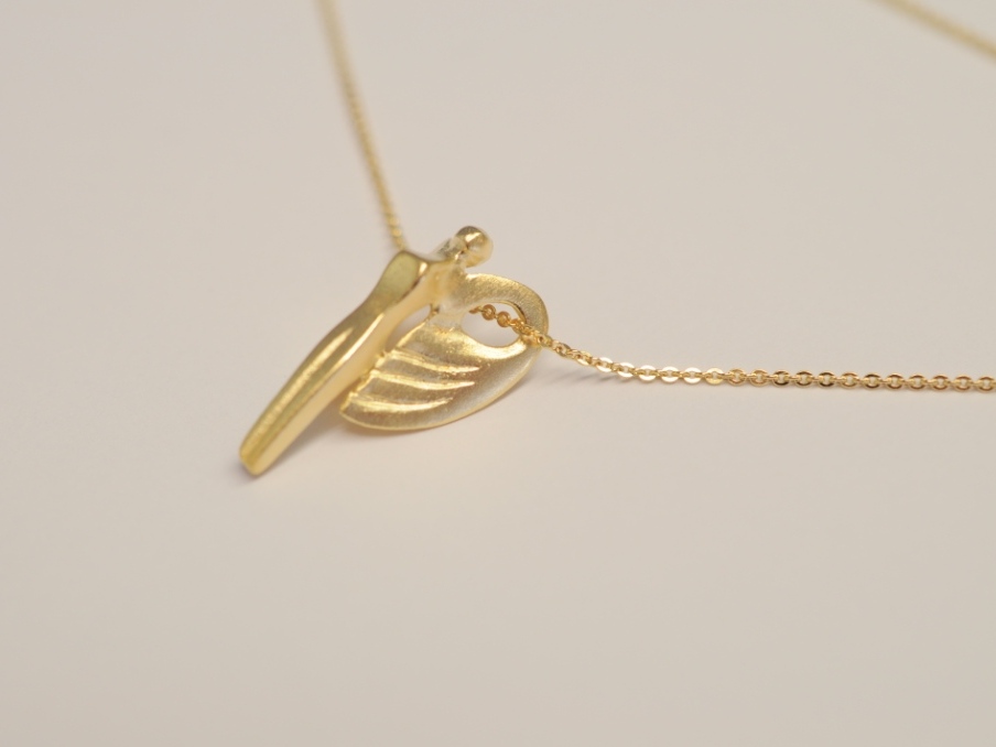 Schutzengel Anhänger - 999 fair trade Silber