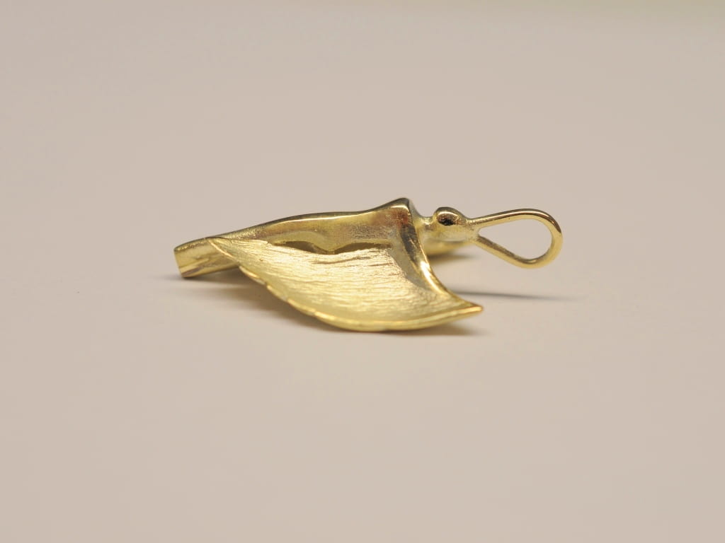 Schutzengel Anhänger aus 585 Gelbgold (14 Karat)