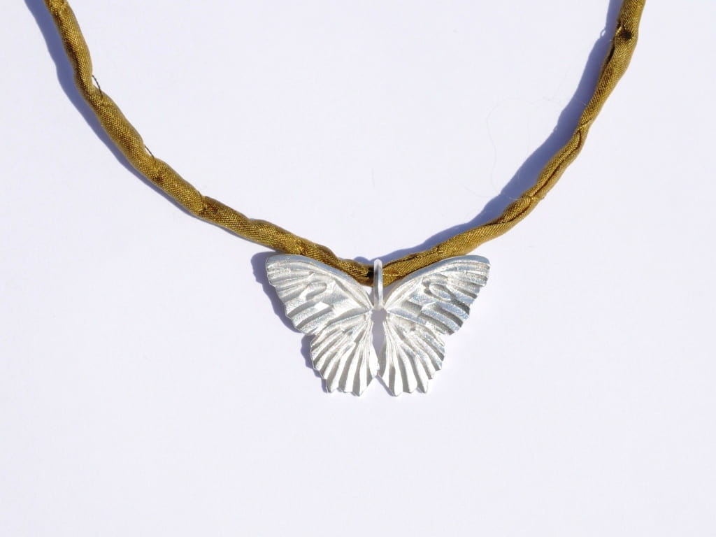Schmetterling Anhänger aus 925 Silber